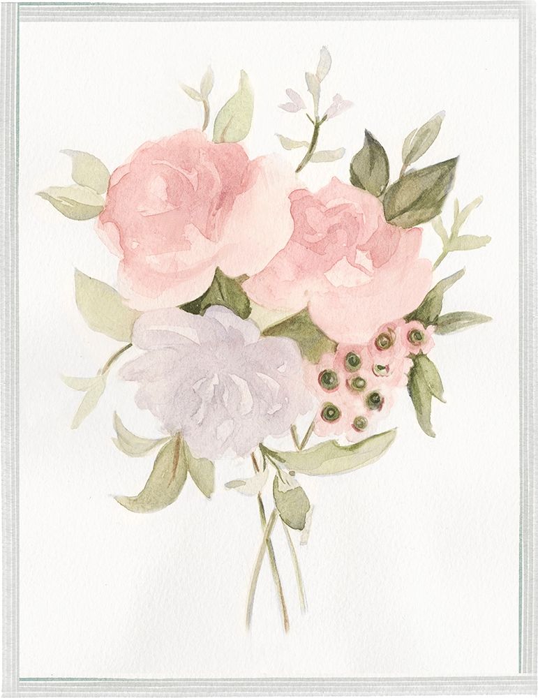 Wall Art Painting id:208253, Name: Soft Bouquet II, Artist: Scarvey, Emma