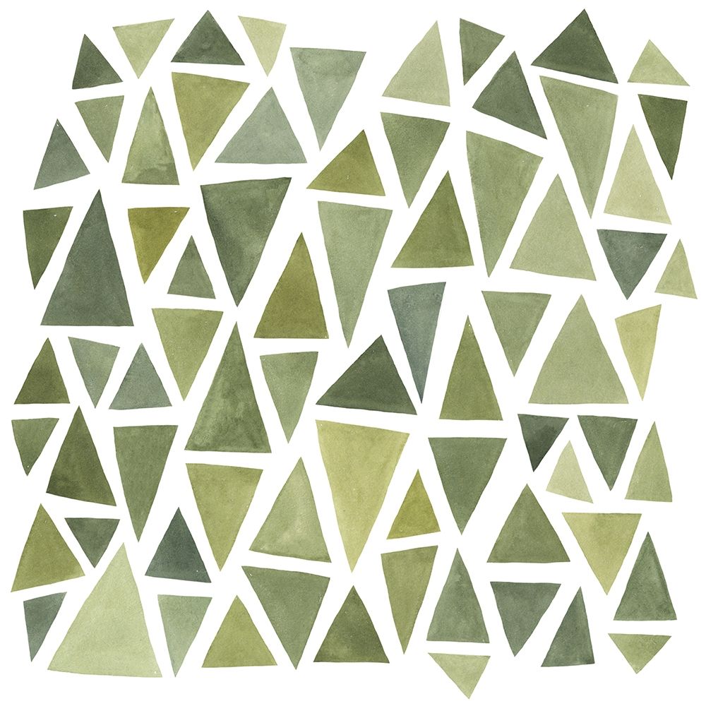 Art Print: Celadon Geometry I
