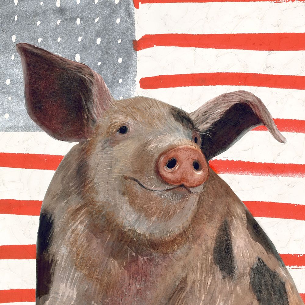 Art Print: Patriotic Farm IV