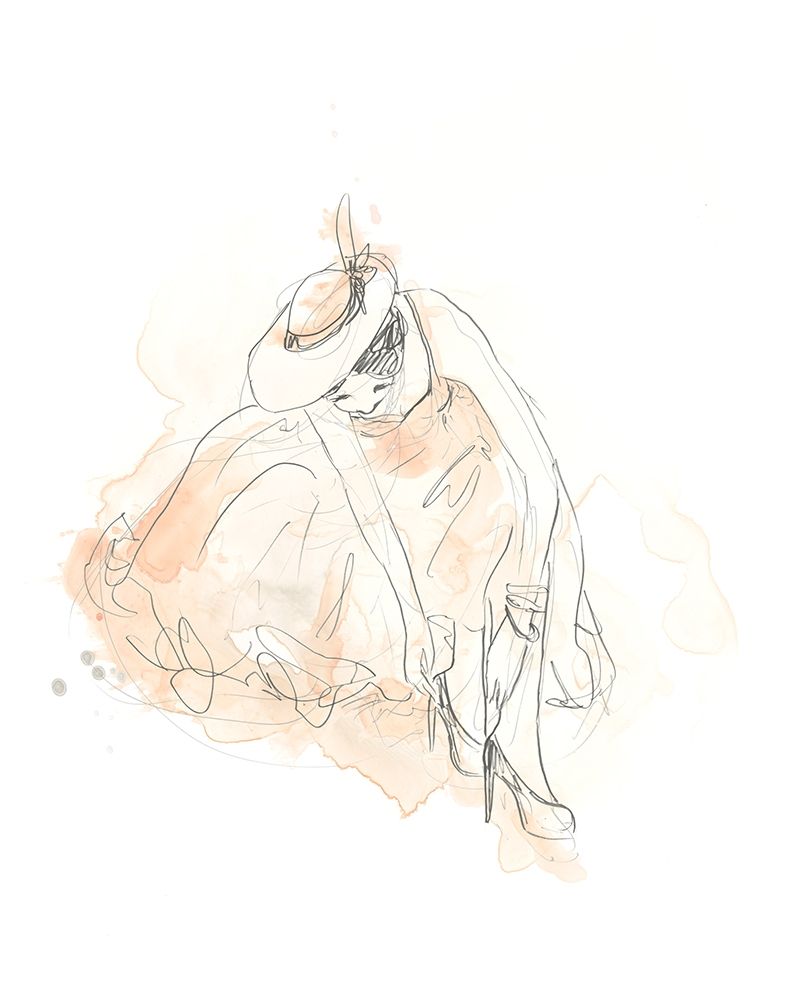 Art Print: Blush and Grey Fashion III