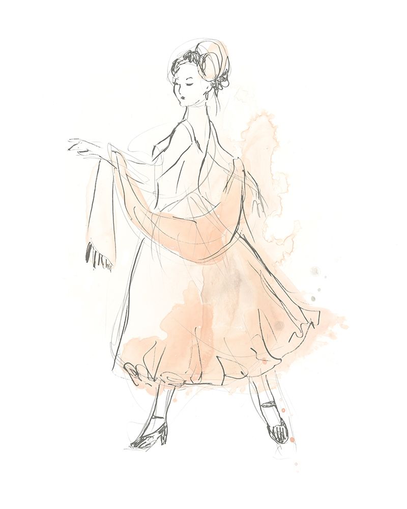 Art Print: Blush and Grey Fashion IV