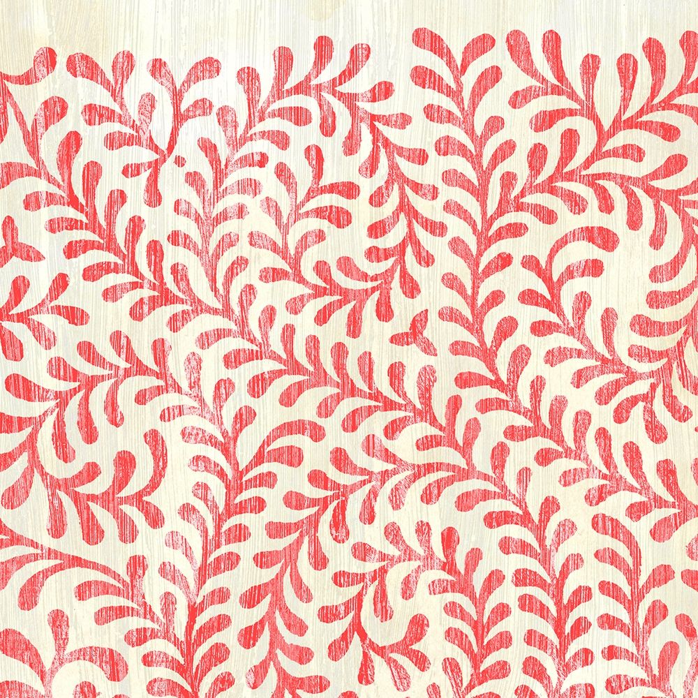 Art Print: Weathered Patterns in Red III