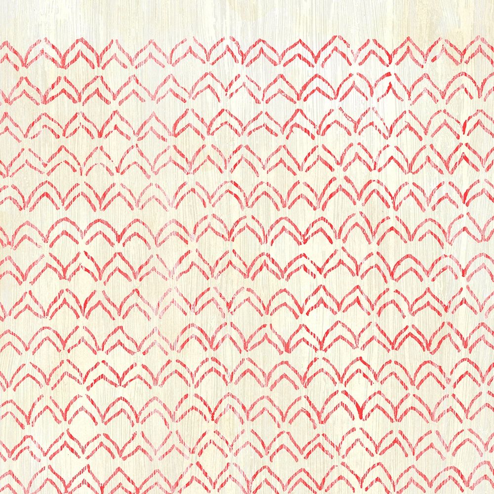 Art Print: Weathered Patterns in Red VI