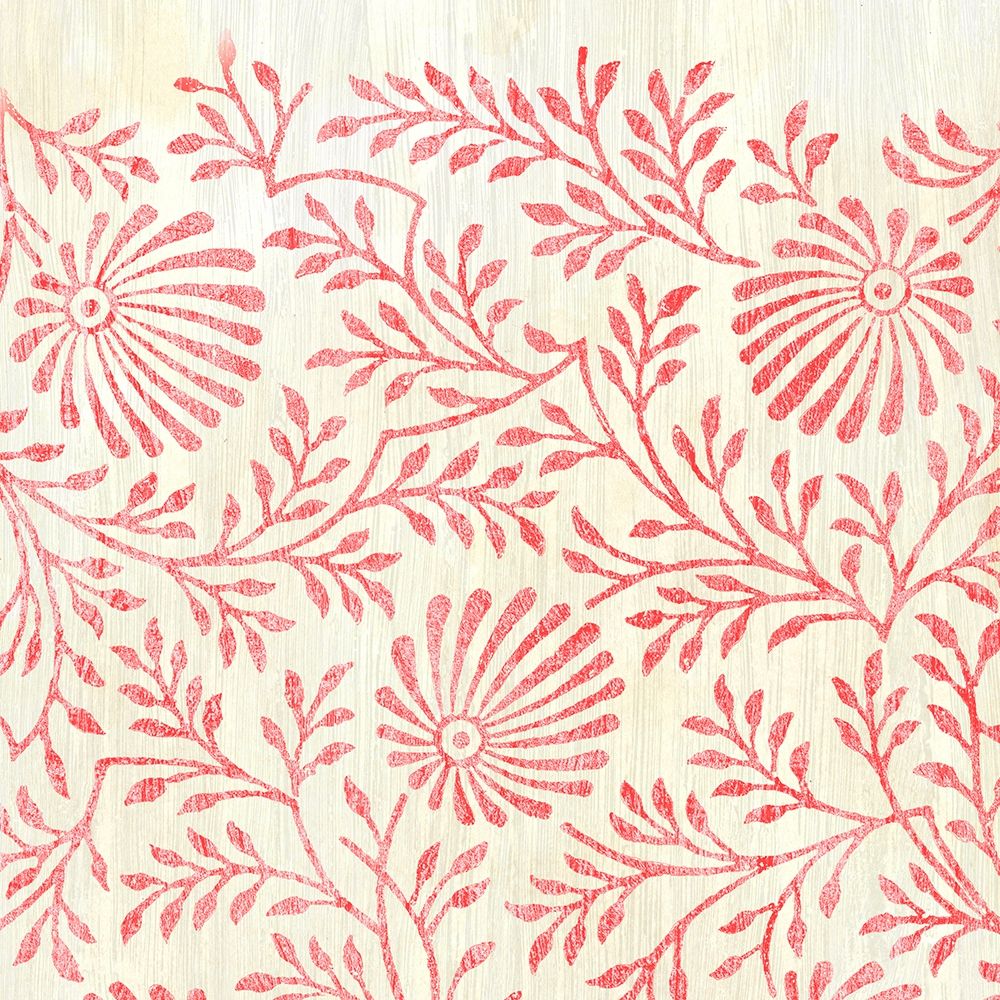 Art Print: Weathered Patterns in Red VII