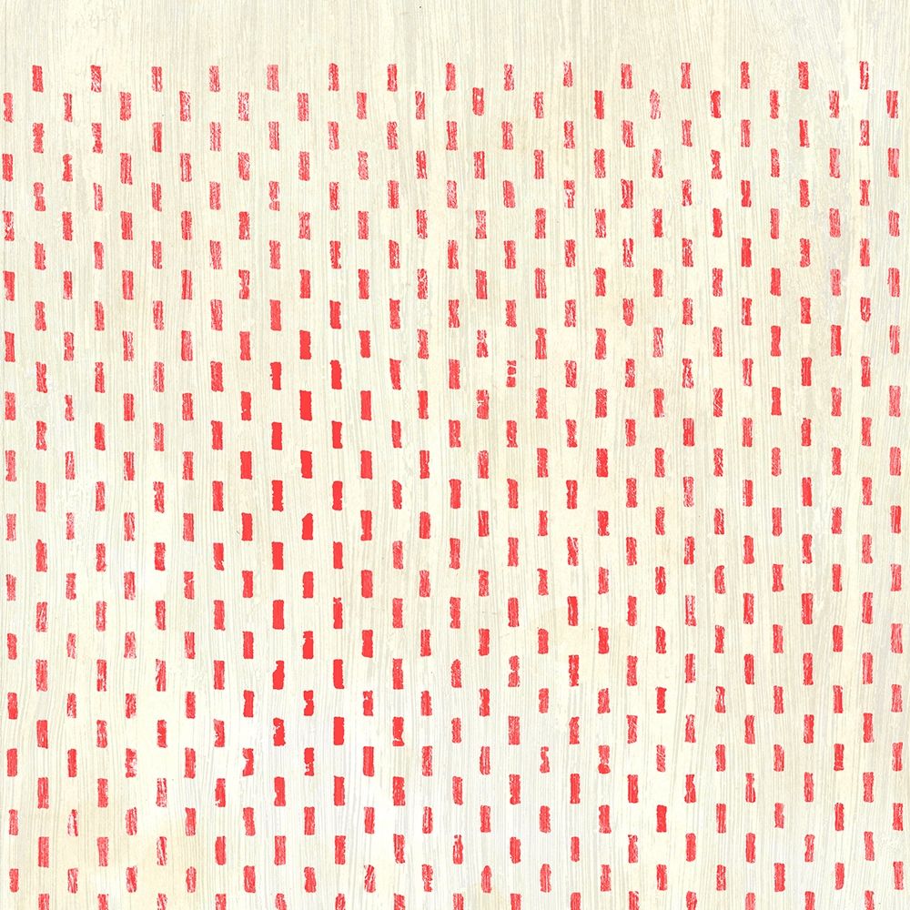 Art Print: Weathered Patterns in Red VIII