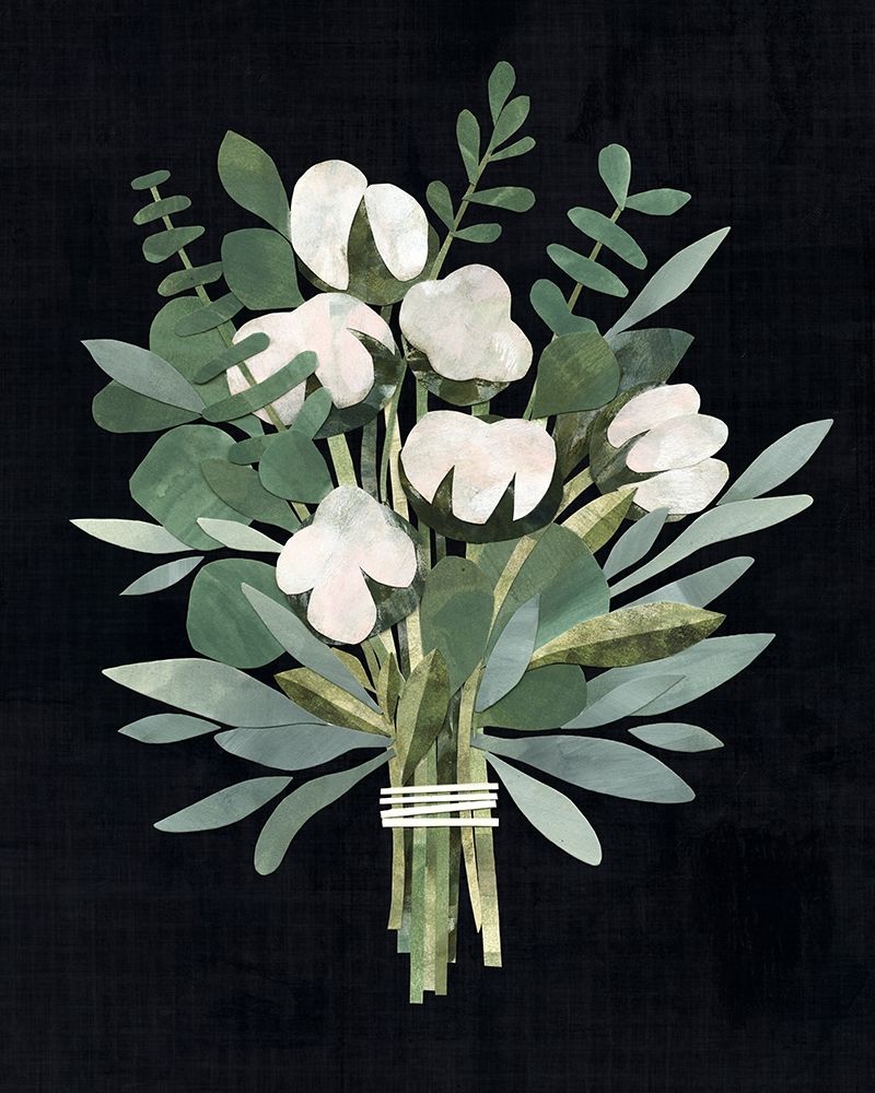 Art Print: Cut Paper Bouquet II
