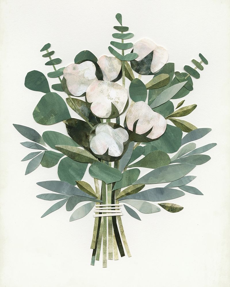 Wall Art Painting id:209851, Name: Cut Paper Bouquet III, Artist: Borges, Victoria