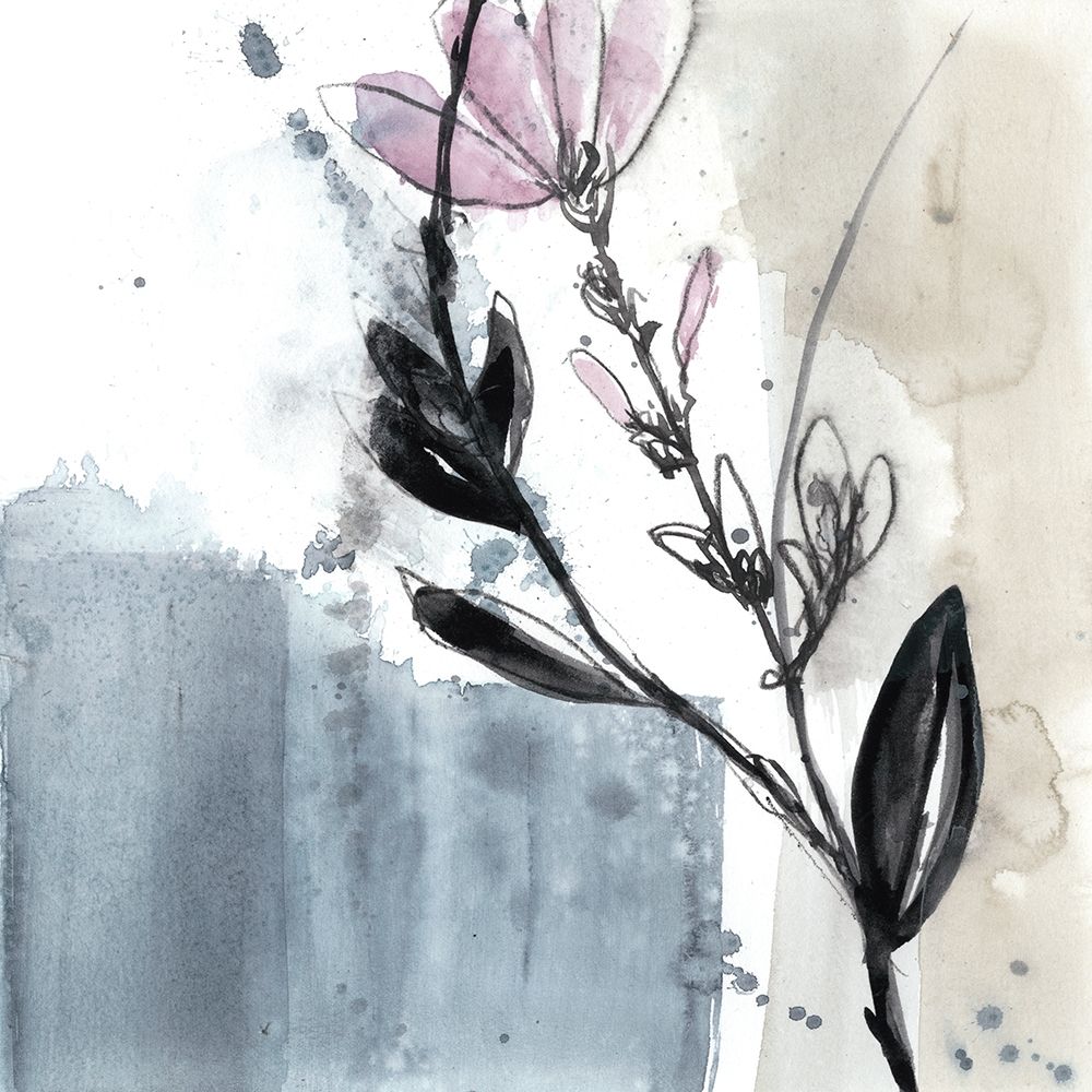 Art Print: Blush Flower Splash V