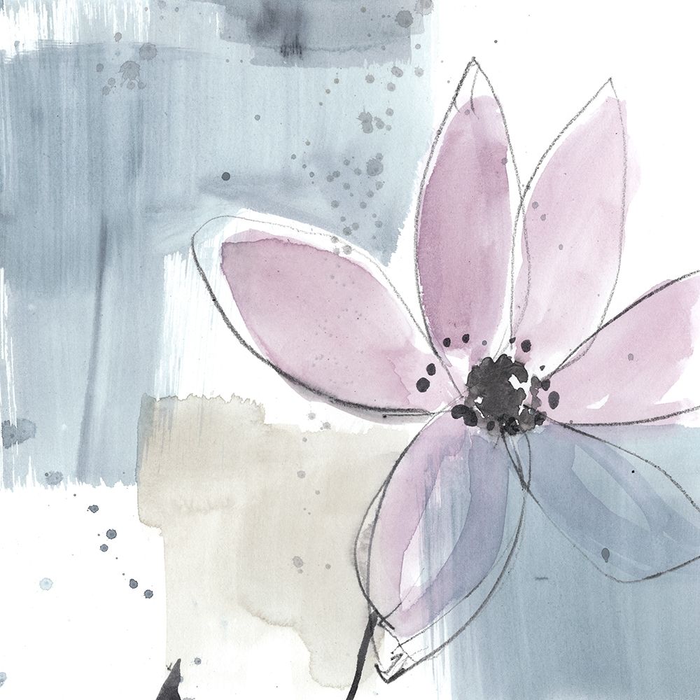 Art Print: Blush Flower Splash VI