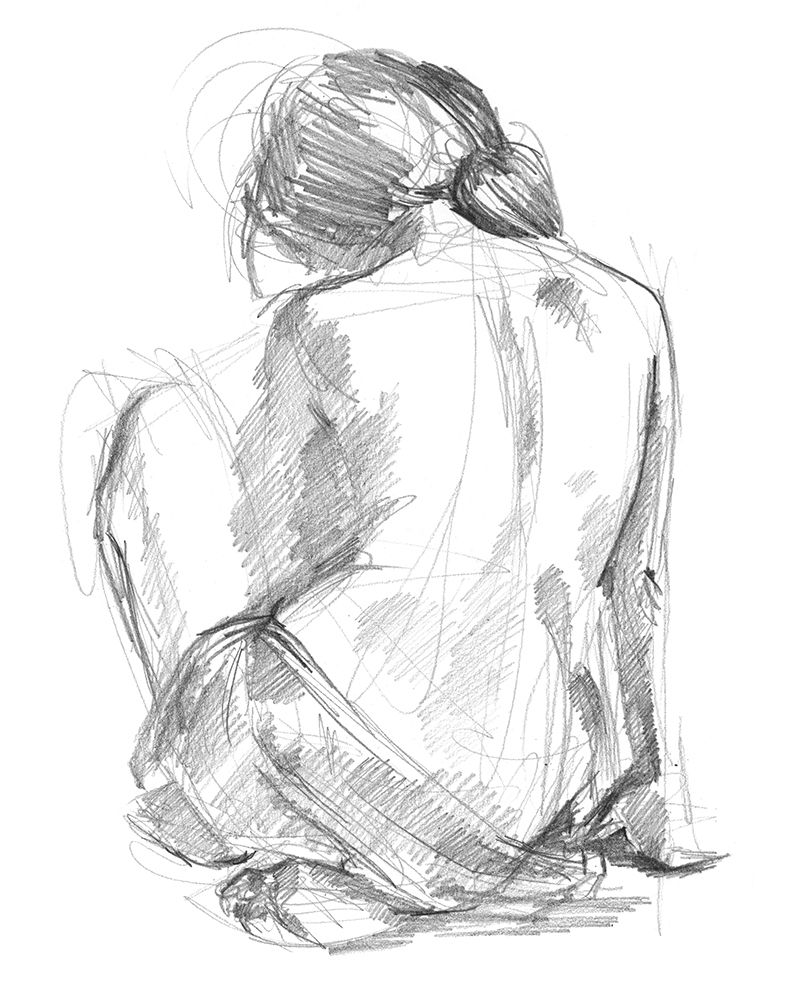 Art Print: Sitting Pose I