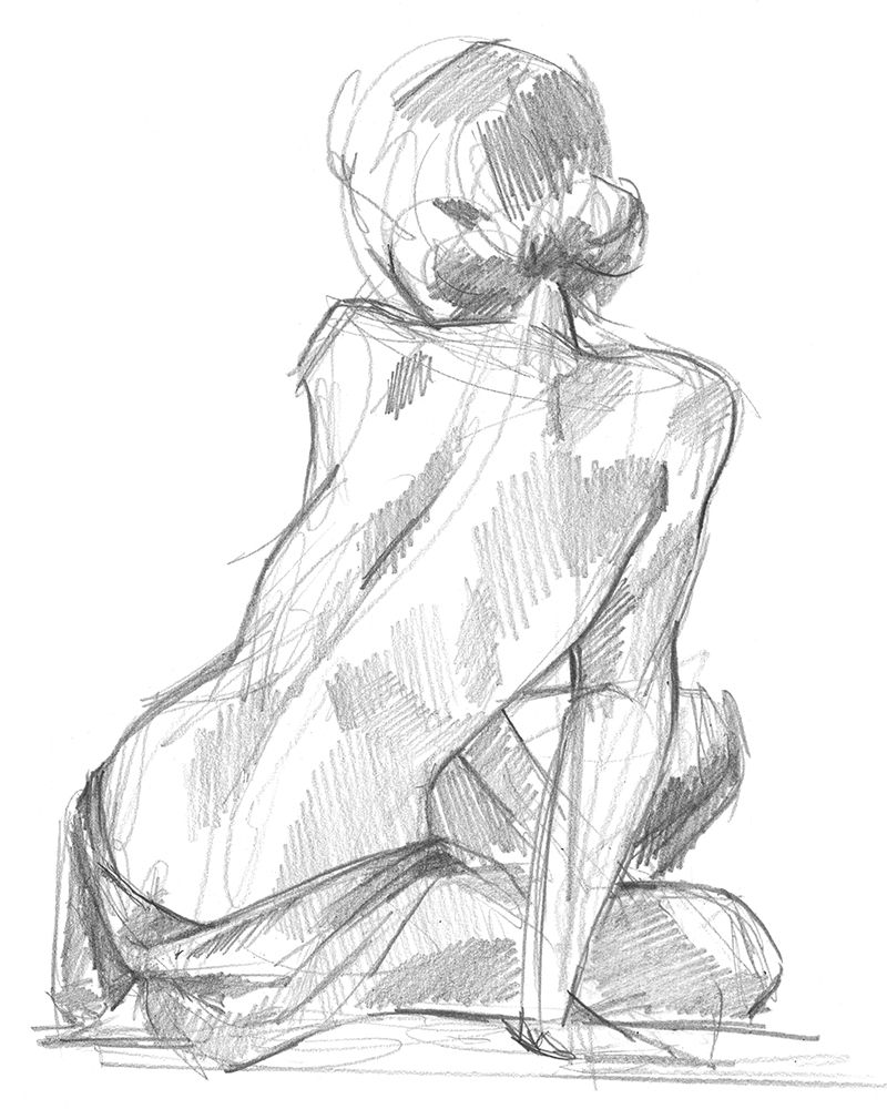 Art Print: Sitting Pose II