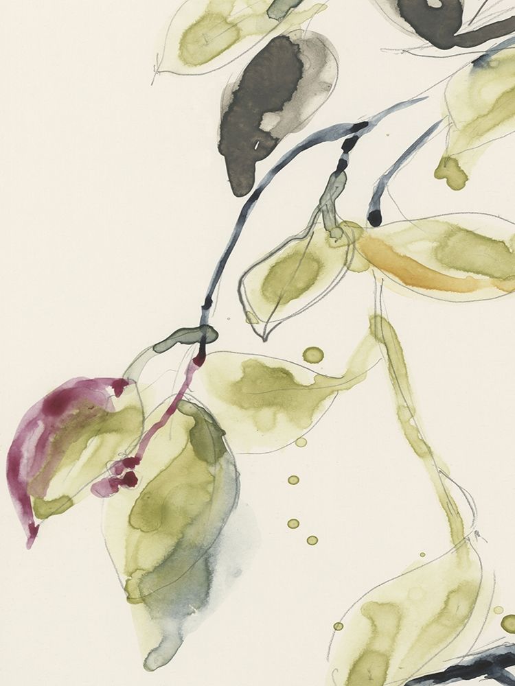 Wall Art Painting id:226523, Name: Leaf Branch Triptych I, Artist: Goldberger, Jennifer