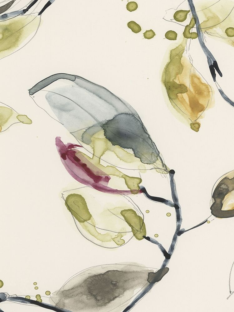 Wall Art Painting id:226524, Name: Leaf Branch Triptych II, Artist: Goldberger, Jennifer