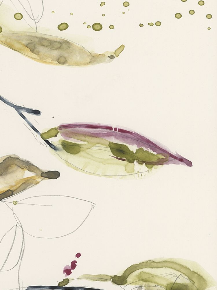 Art Print: Leaf Branch Triptych III