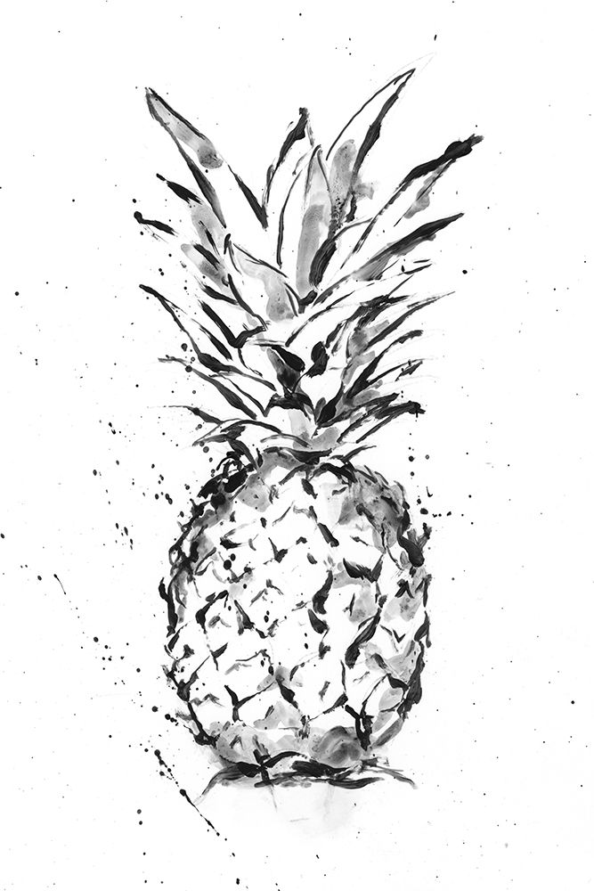 Art Print: Pineapple Ink Study I