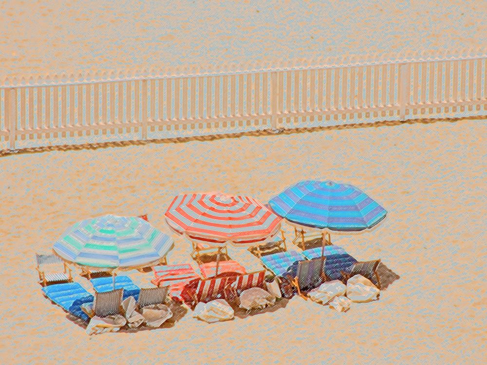 Art Print: Umbrellas III