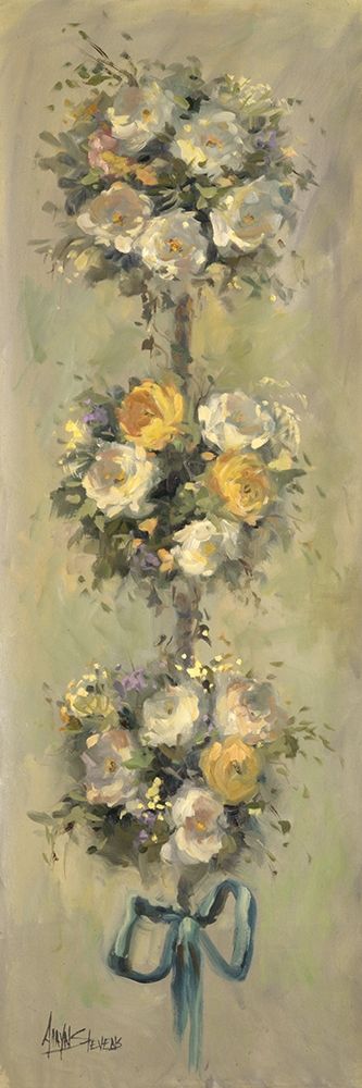 Art Print: 2-Up Topiary Bouquet I