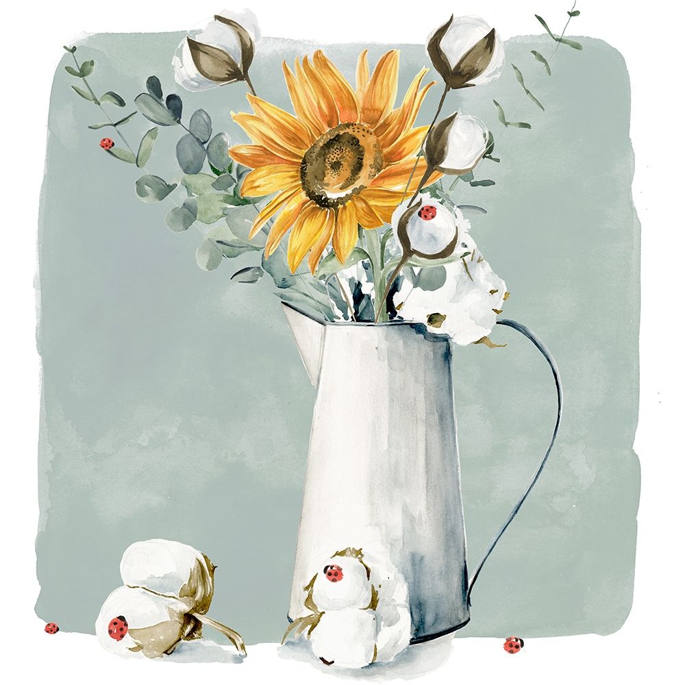 Art Print: Cotton Bouquet I