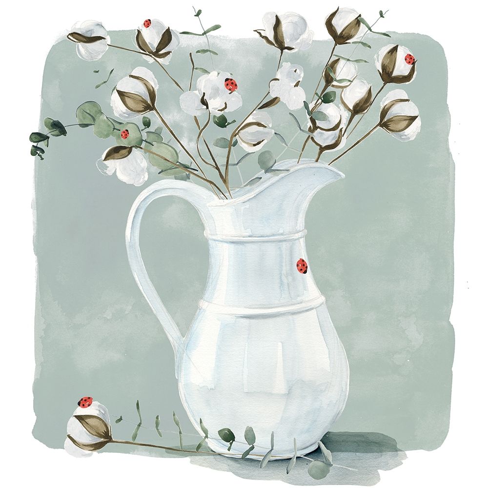 Art Print: Cotton Bouquet II