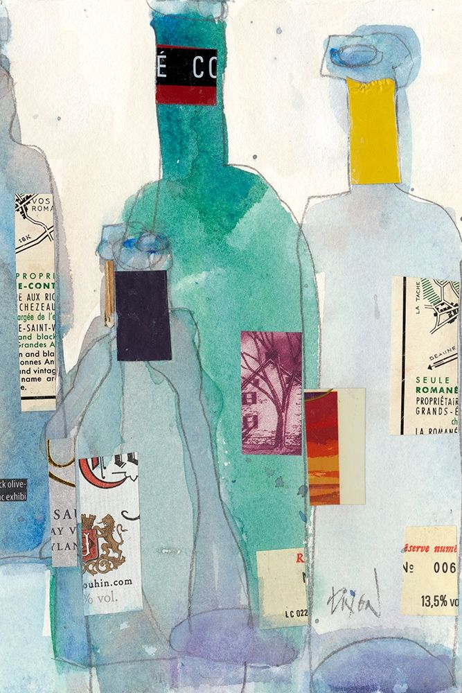 Wall Art Painting id:214961, Name: The Wine Bottles II, Artist: Dixon, Samuel