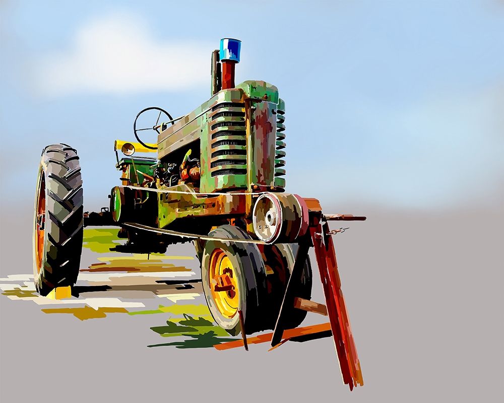 Wall Art Painting id:215124, Name: Vintage Tractor V, Artist: Kalina, Emily