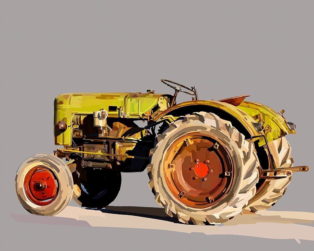 Wall Art Painting id:215125, Name: Vintage Tractor VI, Artist: Kalina, Emily