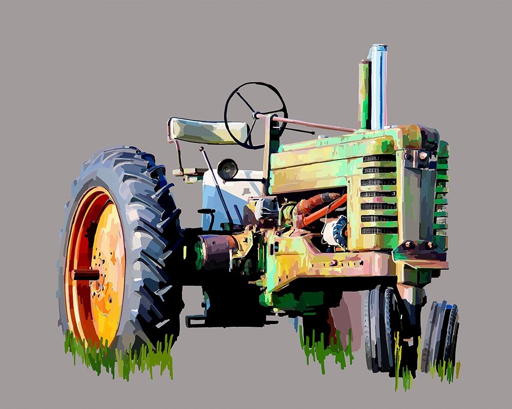 Wall Art Painting id:215126, Name: Vintage Tractor VII, Artist: Kalina, Emily