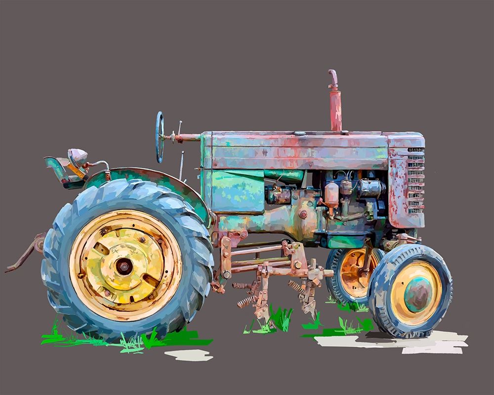 Wall Art Painting id:215127, Name: Vintage Tractor VIII, Artist: Kalina, Emily