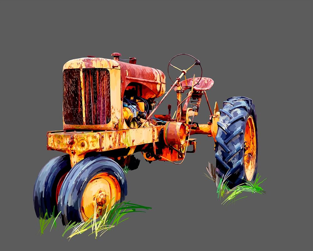 Wall Art Painting id:215128, Name: Vintage Tractor IX, Artist: Kalina, Emily