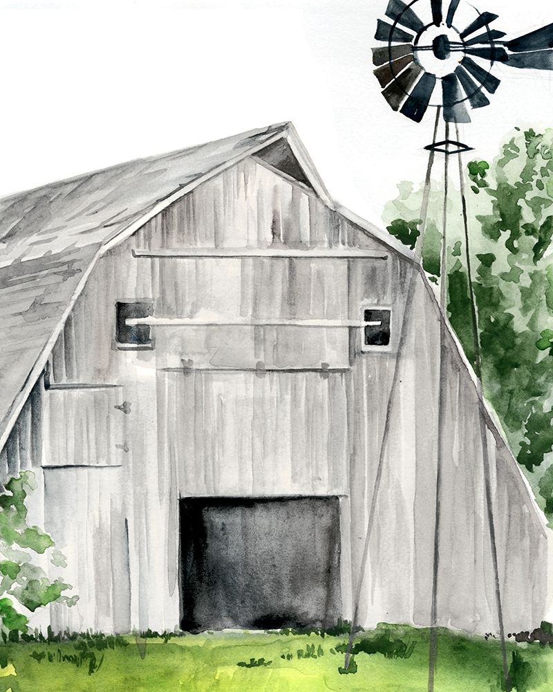 Art Print: Weathered Barn II