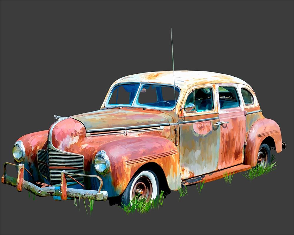 Wall Art Painting id:215245, Name: Rusty Car II, Artist: Kalina, Emily