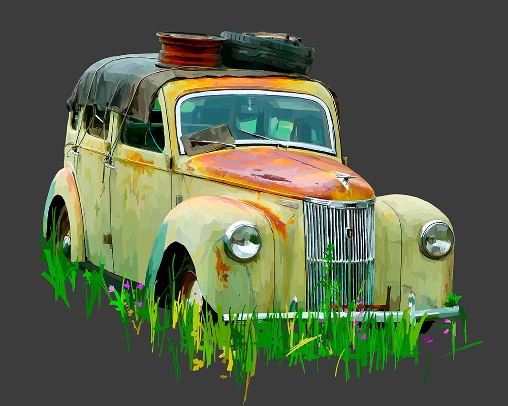 Wall Art Painting id:215246, Name: Rusty Car III, Artist: Kalina, Emily