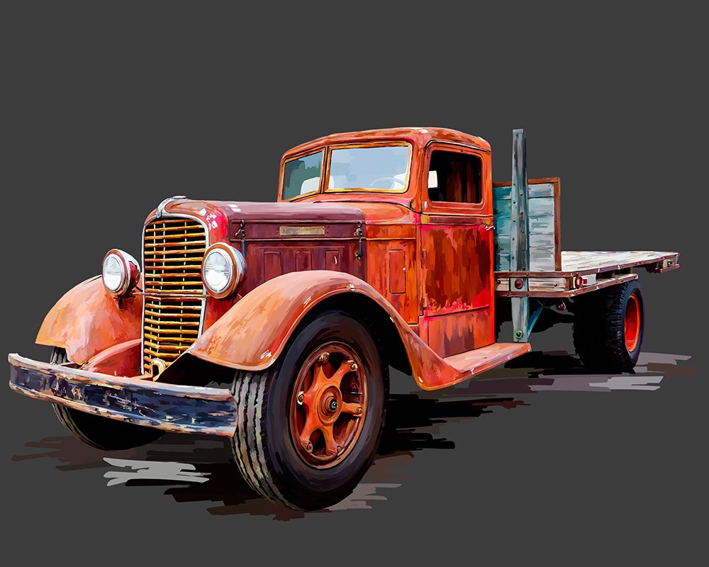 Wall Art Painting id:217696, Name: Vintage Truck I, Artist: Kalina, Emily