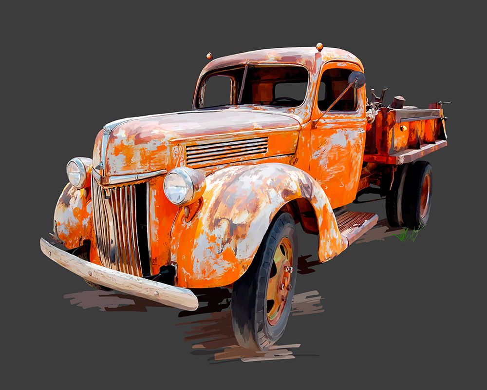 Wall art: Vintage Truck V, by Kalina, Emily