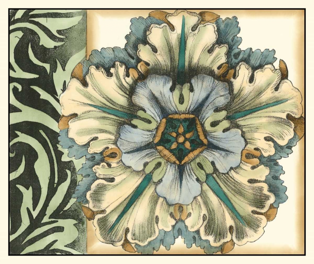 Wall art: Panelled Rosette I, by Goldberger, Jennifer