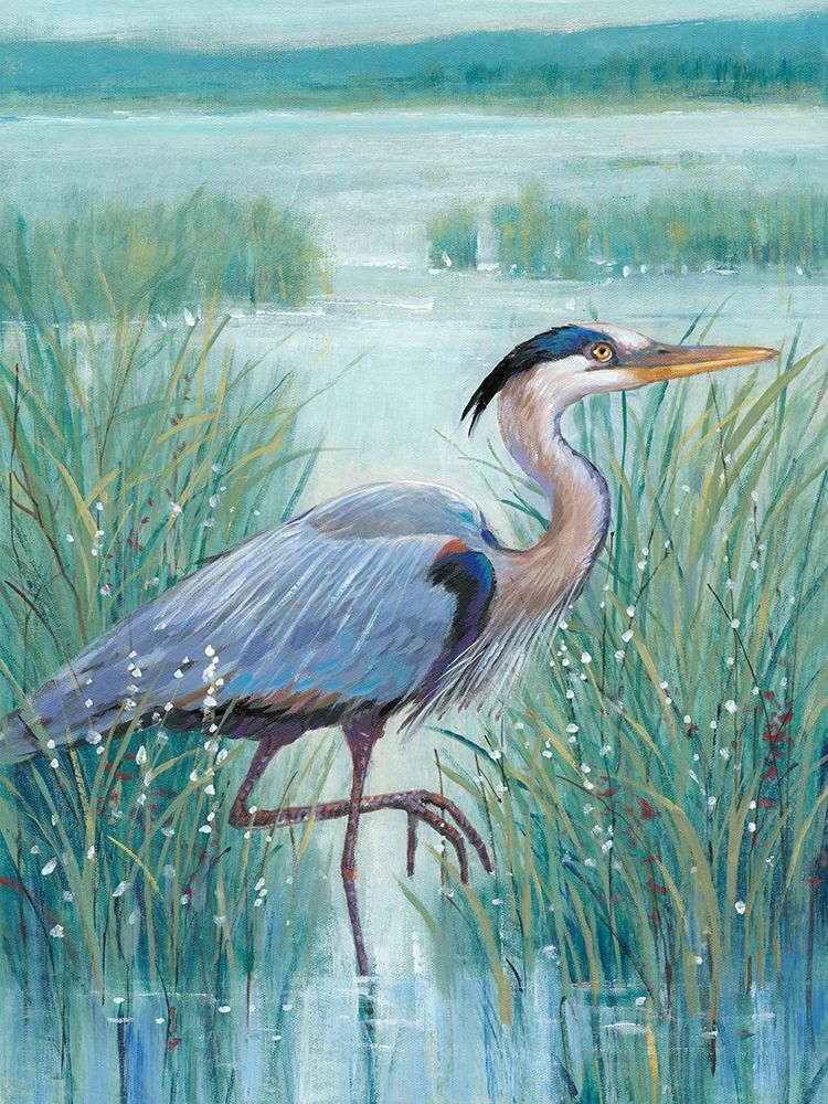 Art Print: Wetland Heron I