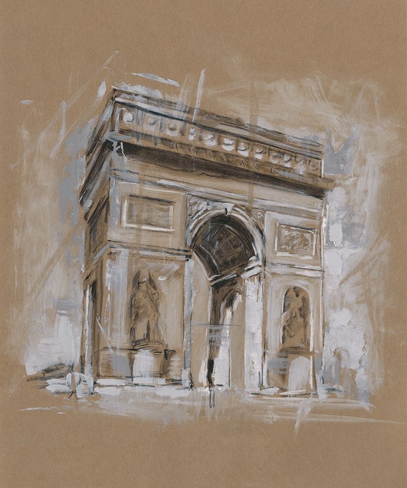 Wall Art Painting id:212675, Name: Brushwork Architecture Study I, Artist: Harper, Ethan