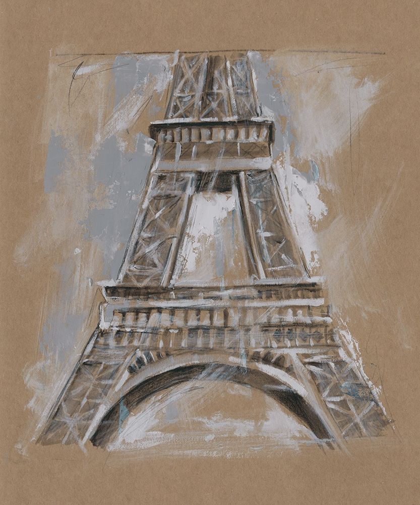 Wall art: Brushwork Architecture Study II, by Harper, Ethan