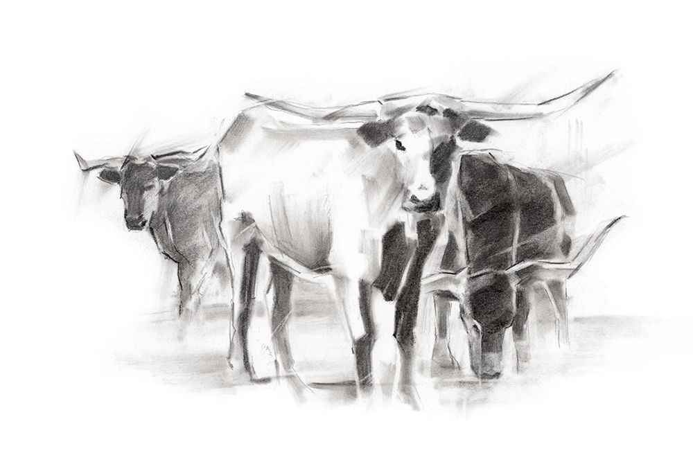 Art Print: Contemporary Cattle II