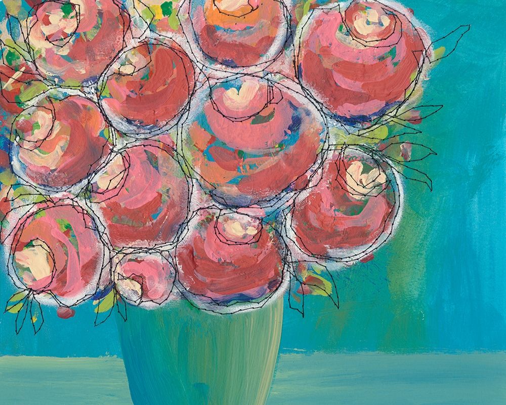 Wall Art Painting id:228274, Name: Candy Flowers II, Artist: Moore, Regina