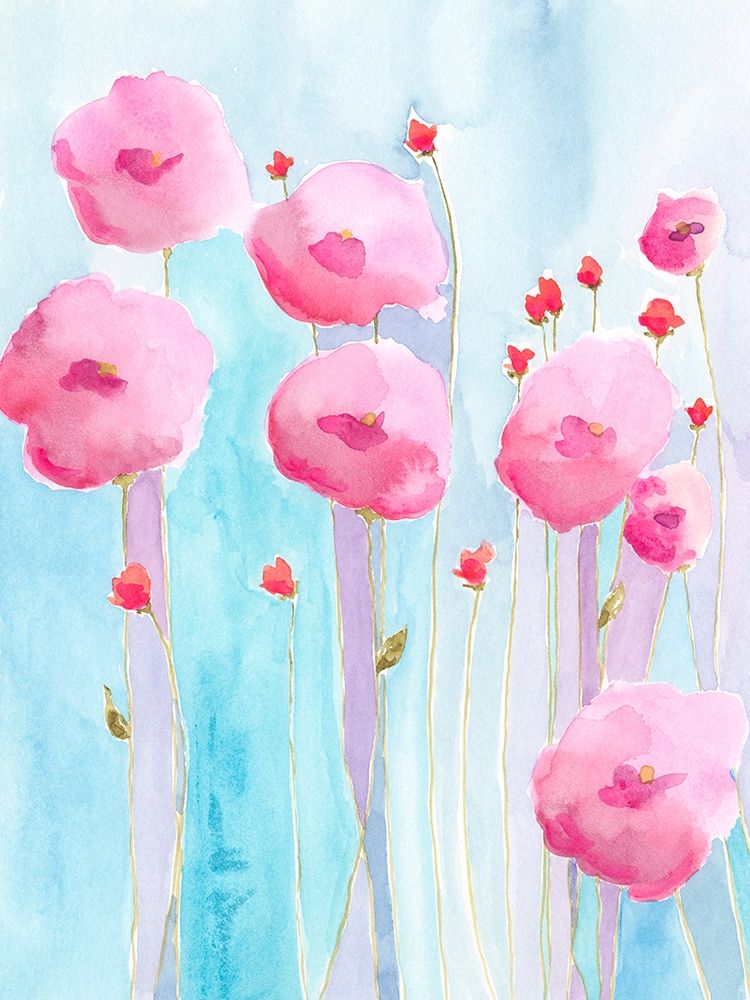 Art Print: Pink Florets II