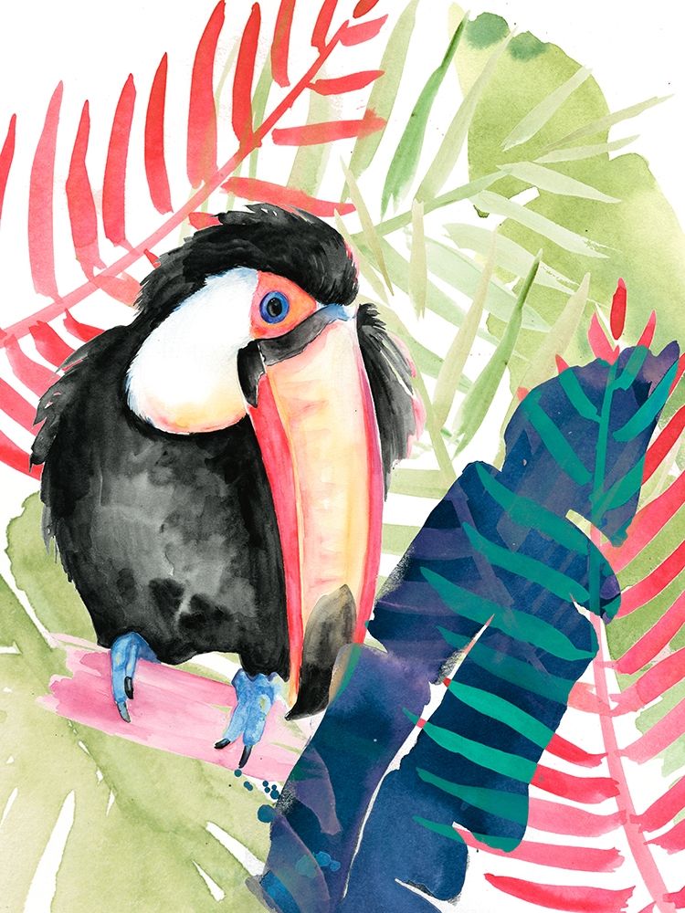 Art Print: Toucan Palms II