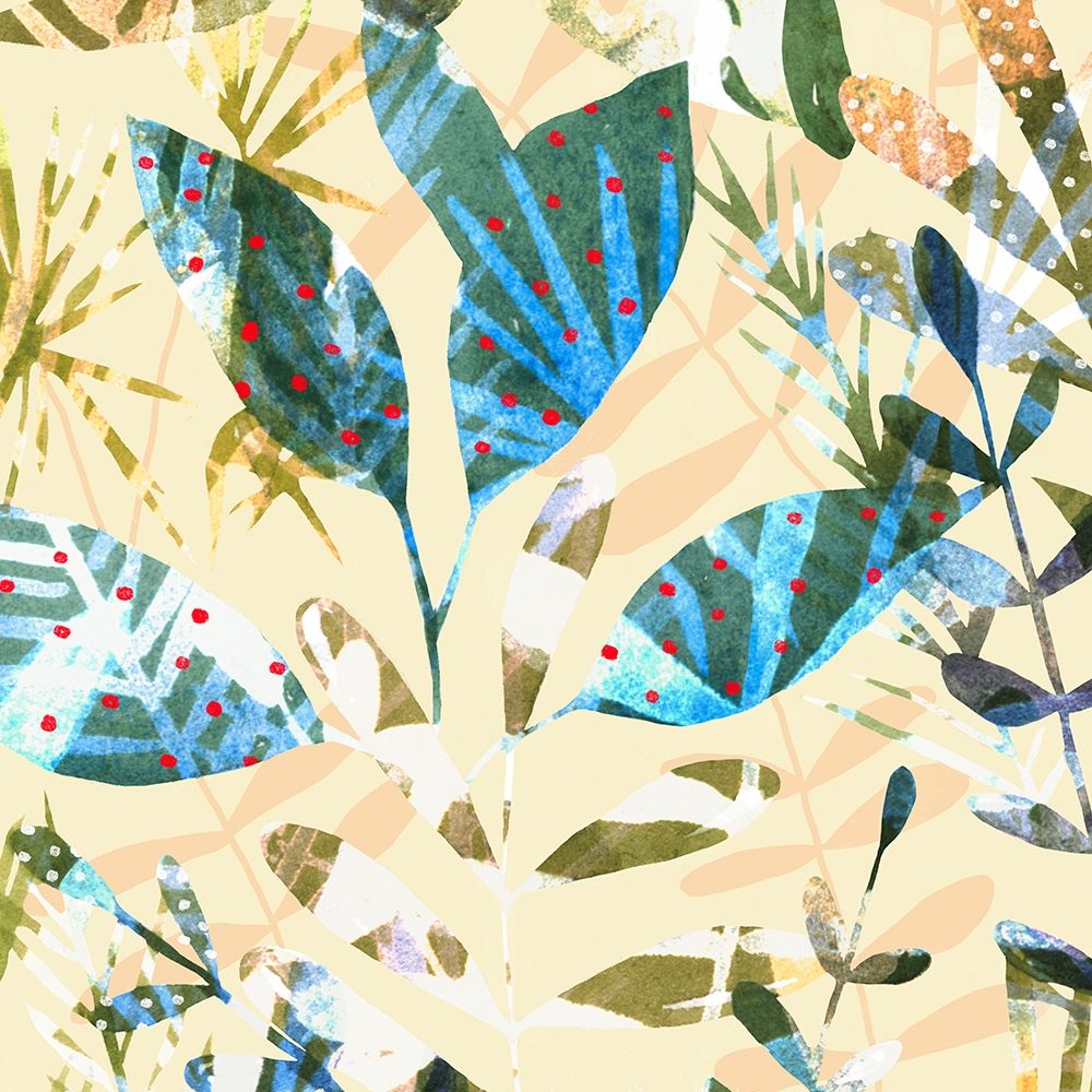 Wall Art Painting id:228421, Name: Technicolor Jungle II, Artist: Scarvey, Emma