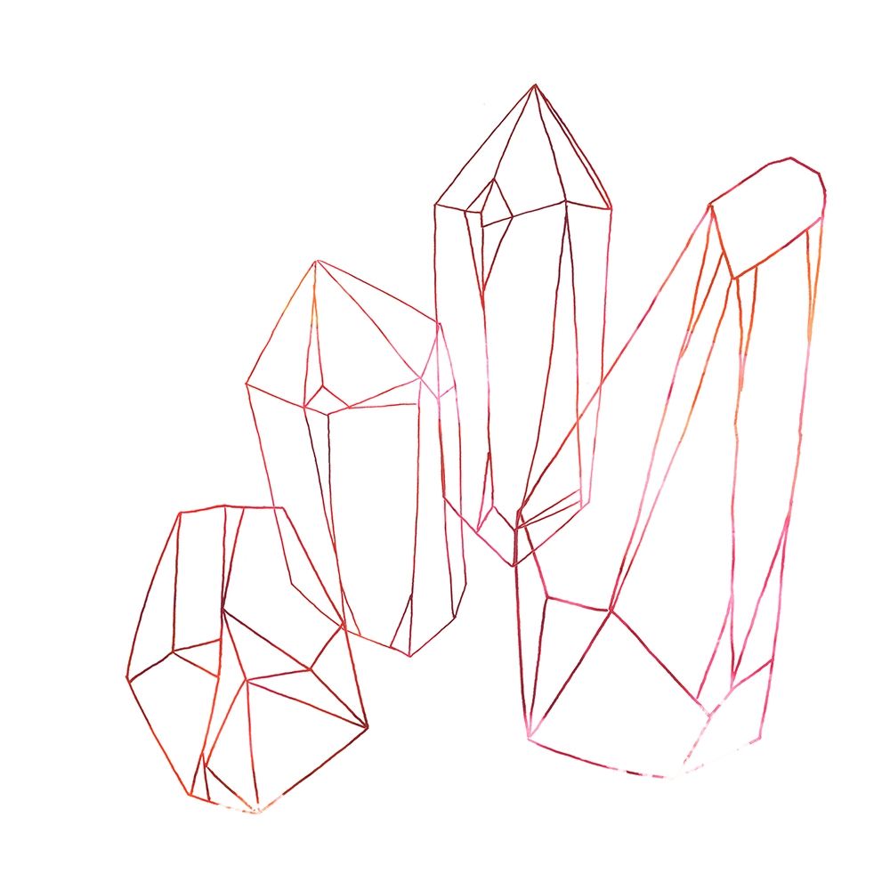 Wall art: Contour Crystals III, by Vess, June Erica