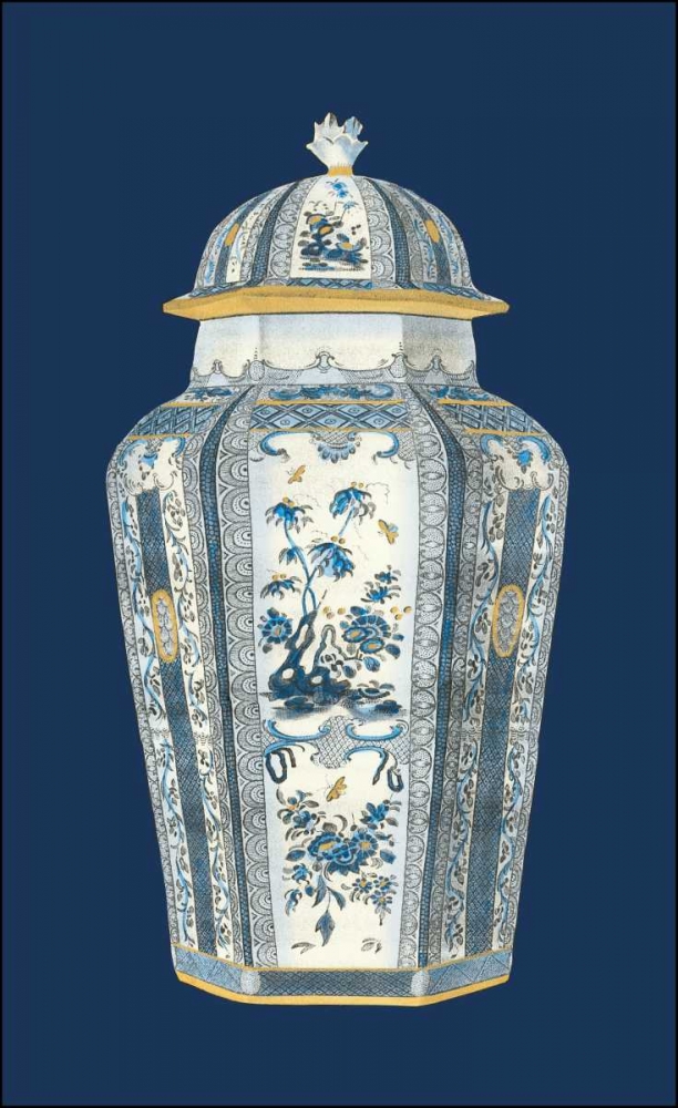 Wall art: Asian Urn in Blue and White I, by Vision Studio