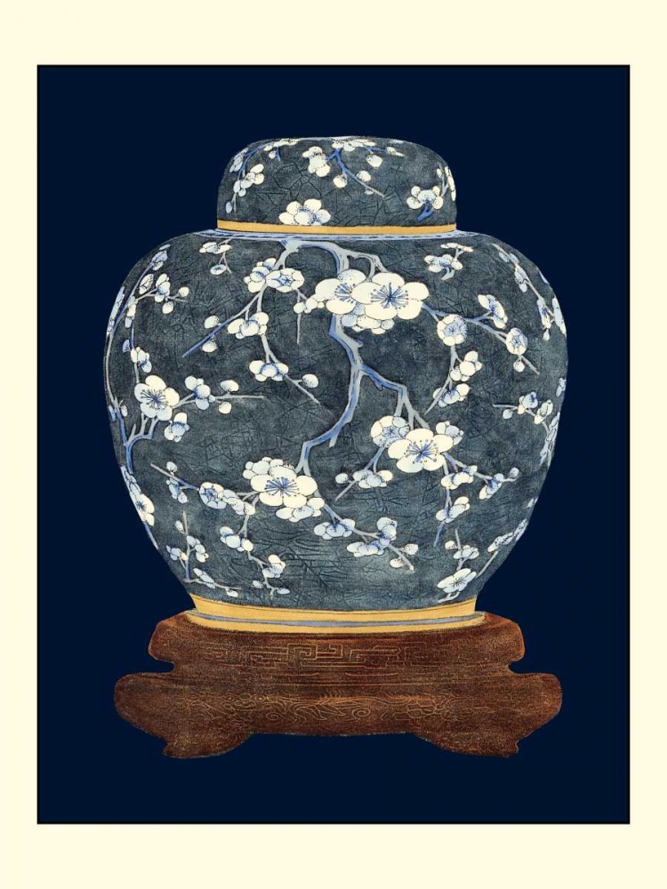 Wall Art Painting id:49561, Name: Blue and White Ginger Jar I, Artist: Vision Studio