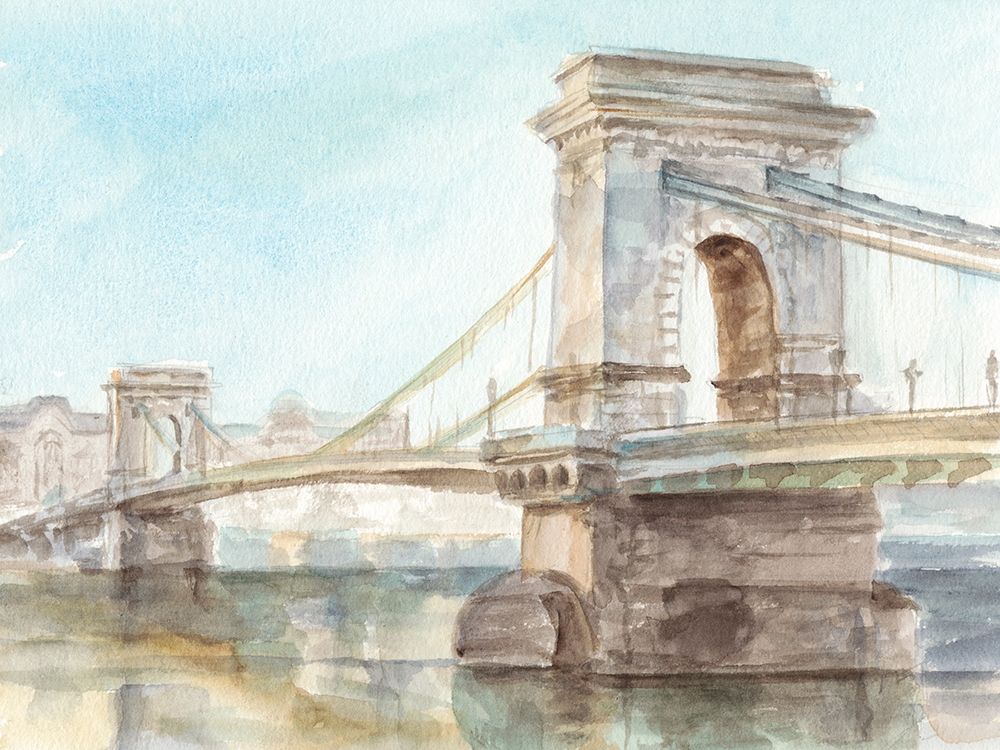 Wall Art Painting id:228974, Name: Iconic Watercolor Bridge I, Artist: Harper, Ethan