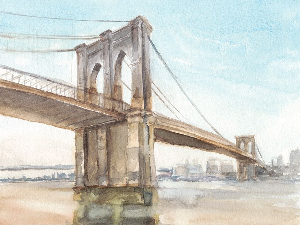 Wall Art Painting id:228975, Name: Iconic Watercolor Bridge II, Artist: Harper, Ethan