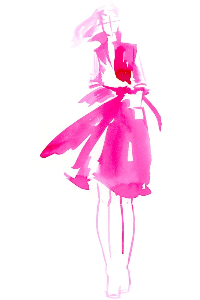 Art Print: Fuchsia Street Fashion I