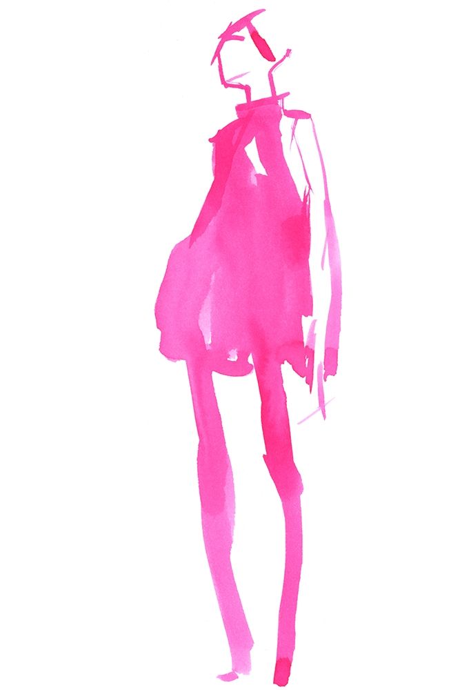 Art Print: Fuchsia Street Fashion II